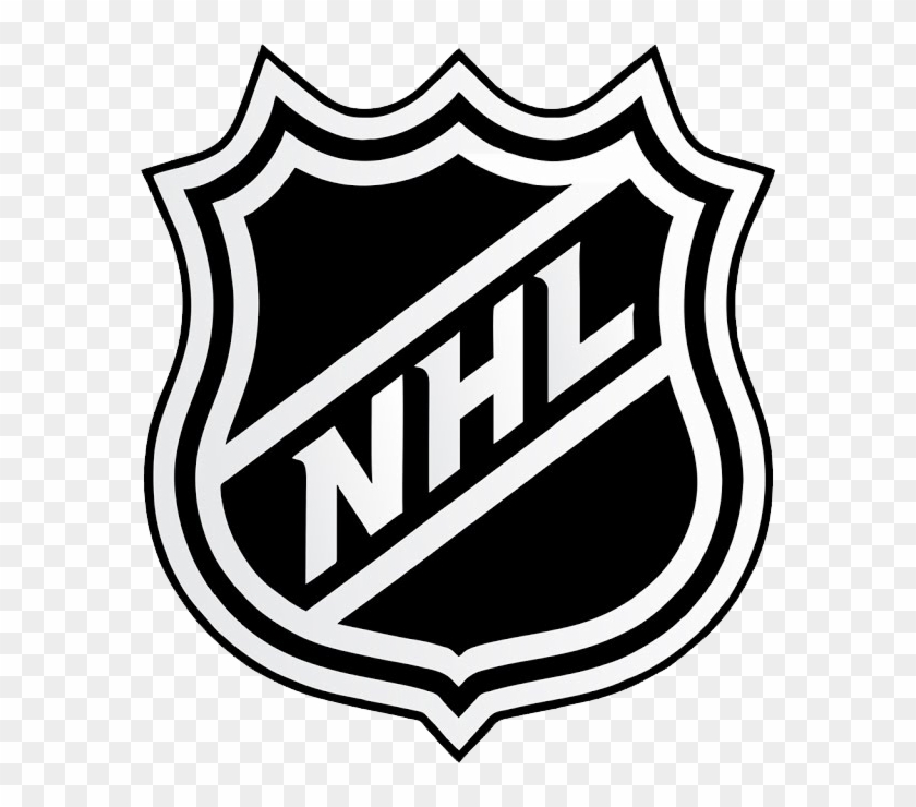 Nhl - Nhl Logo Black And White Clipart #115096