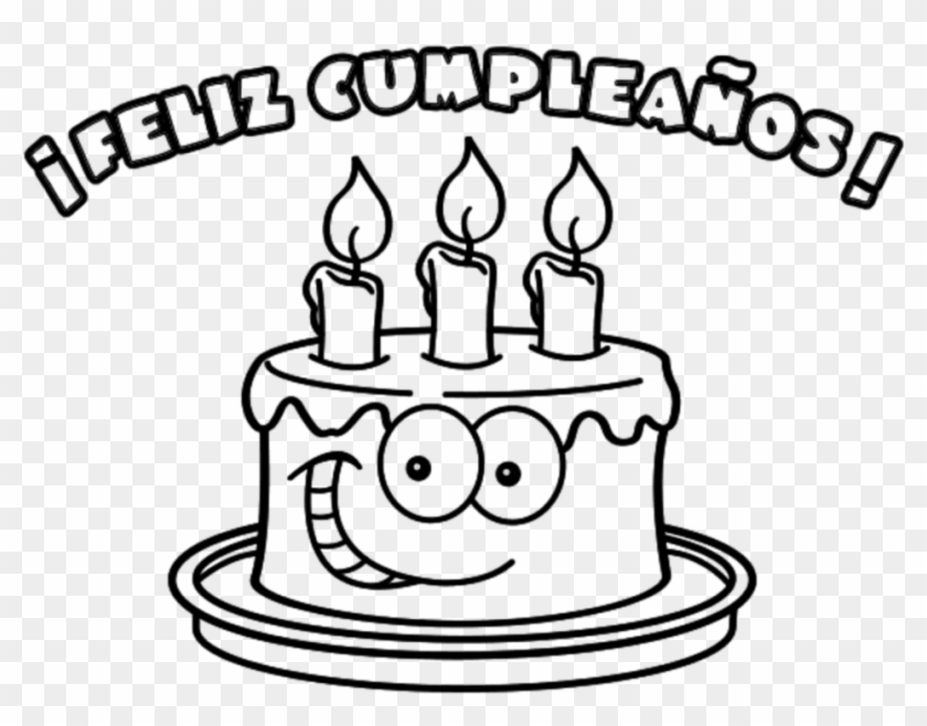 Feliz Cumpleaños Imagenes Para Colorear Clipart