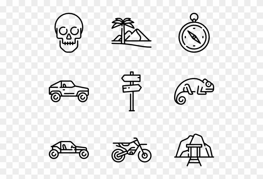 Desert - Drawing Clipart #115268