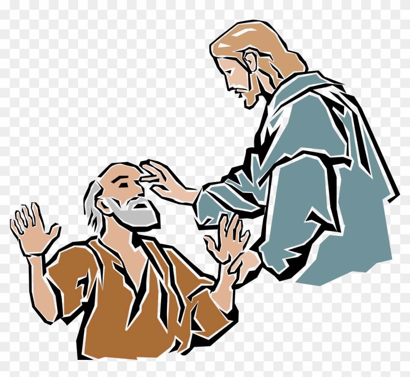 Marcos 10 46 52 2 - Jesus Healing The Blind Clipart - Png Download #115410