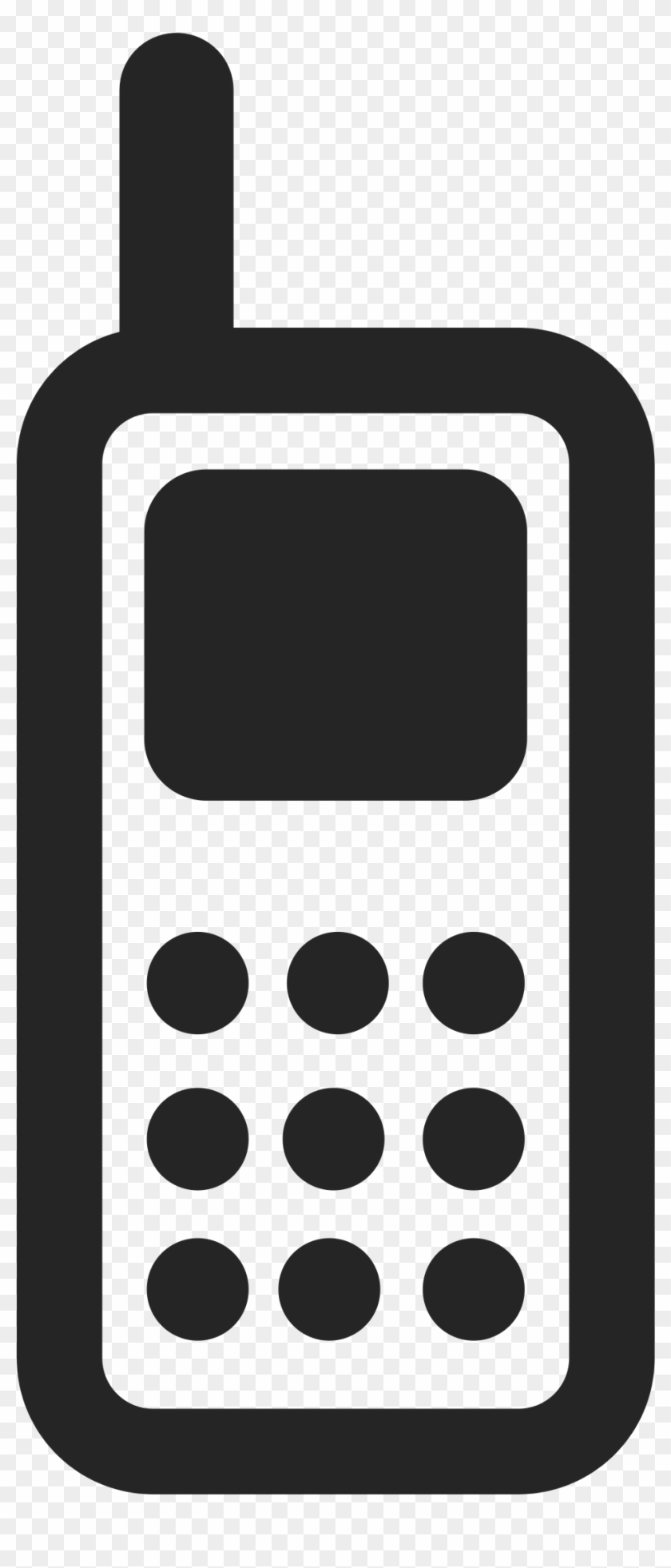 Phone Clipart Mobile Logo Pencil And In Color - Icon Mobile Vector Png Transparent Png #115594