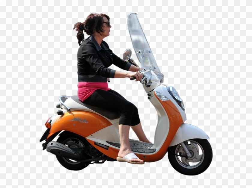 Photoshop Images, Photoshop Elements, Render People, - People Riding Scooter Png Clipart #115612