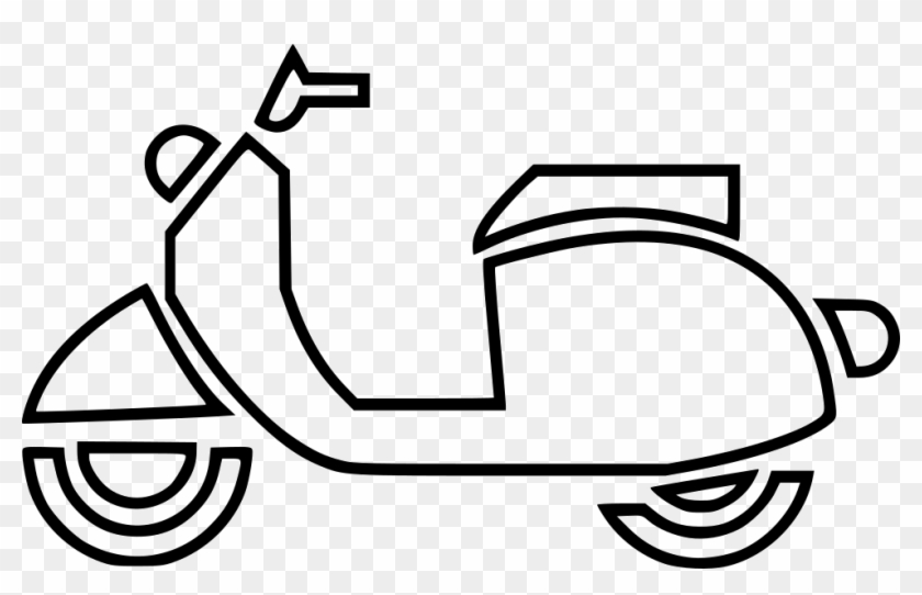 Png File - Outline Image Of Scooty Clipart