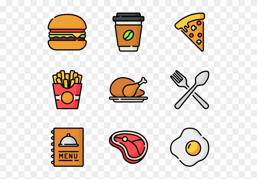 Fast Food - Burger Icon Clipart #115695
