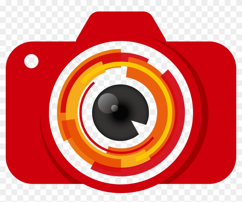 Vector Freeuse Camera Lense Clipart - Creative Camera Lens Logo - Png Download