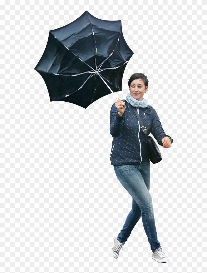 Walking In The Rain - People Png Umbrella Clipart #116005