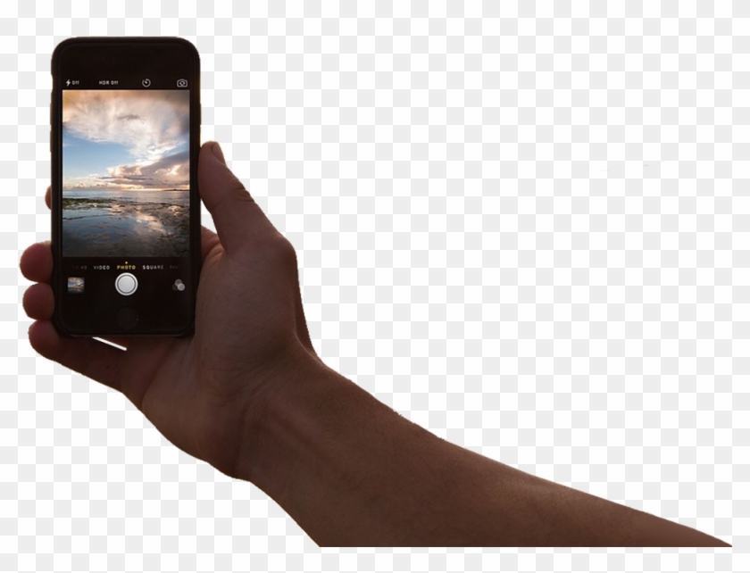 Man Holding Phone Transparent Clipart