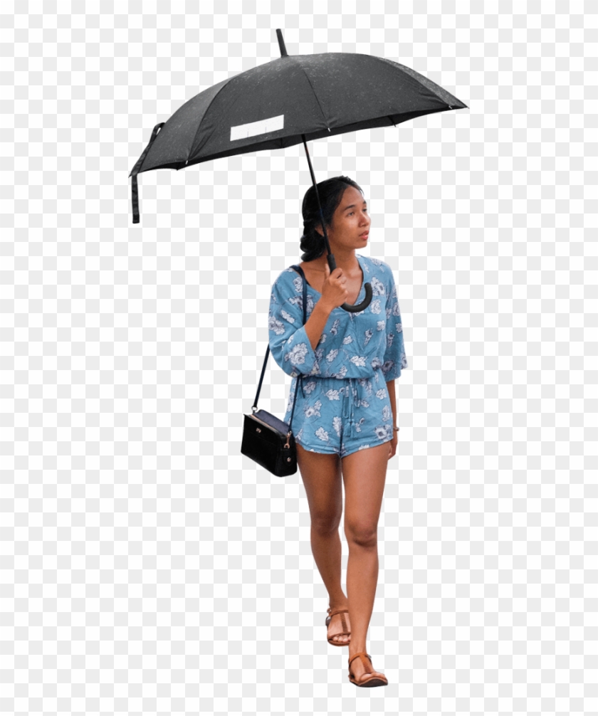 Free Png Download Walking In The Rain Png Images Background - People With Umbrella Png Clipart #116121