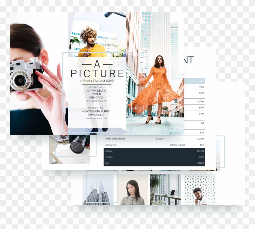 Corporate Photography Template - Photography Proposal Design Template Clipart