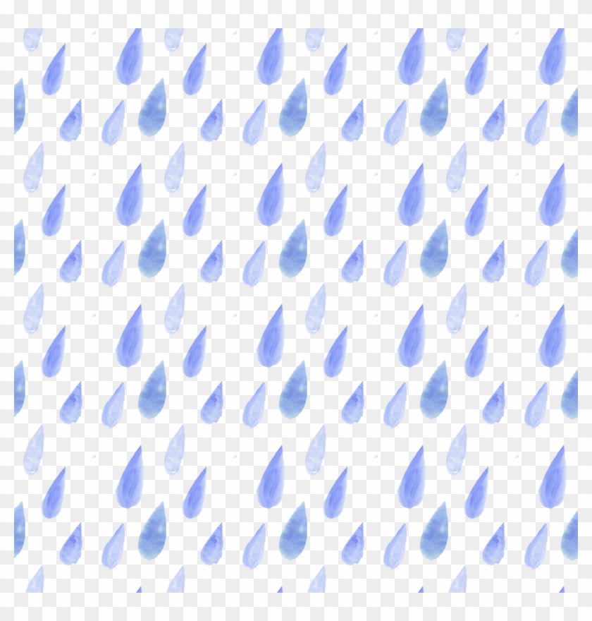 Falling Rain Png - Watercolor Rain Png Clipart #116164