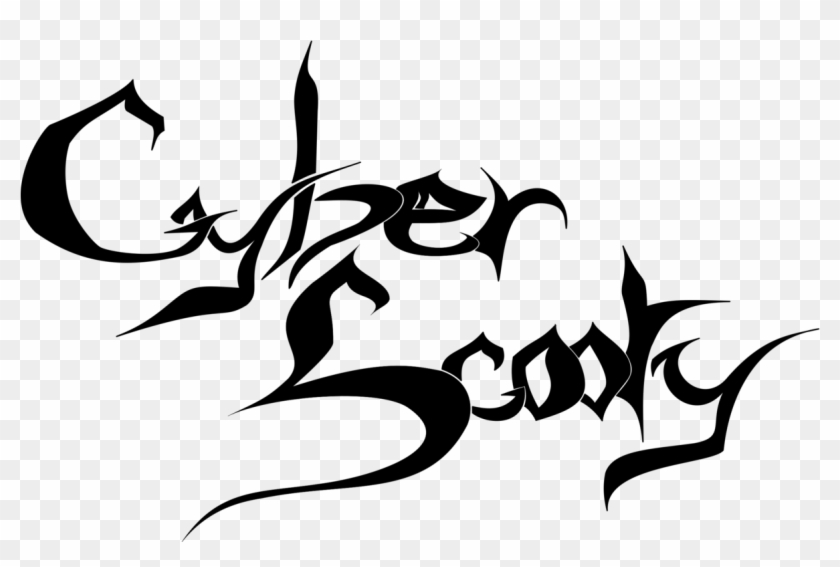 Black Sabbath Logo Calligraphy Visual Arts - Scooty Text Png Clipart #116299