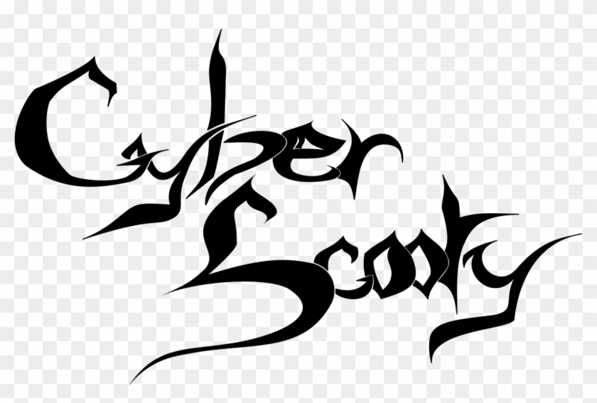 Black Sabbath Logo Calligraphy Visual Arts - Scooty Text Png Clipart