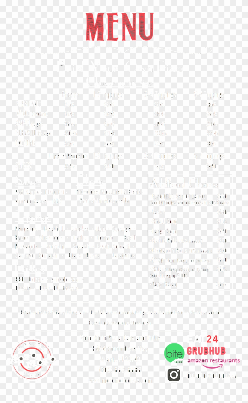 Moto Cafe Menu Clipart