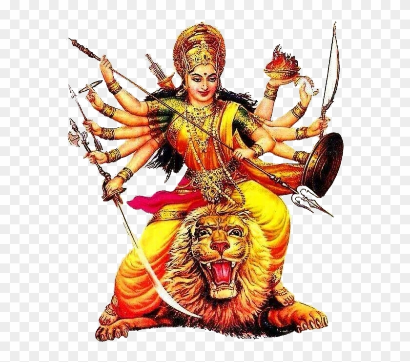 Lord Durga Png Transparent Background - Maa Durga Png Hd Clipart