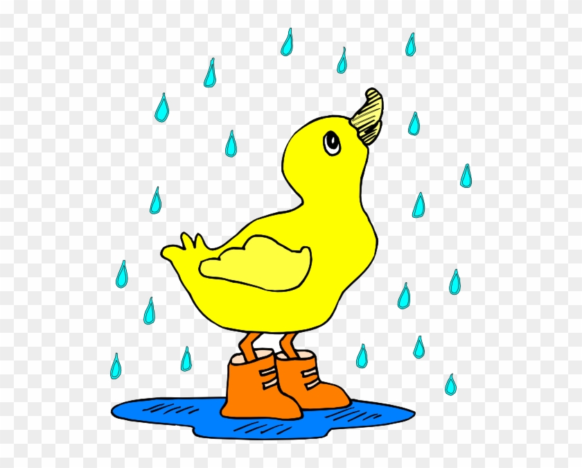 Duck In The Rain Svg Clip Arts 522 X 595 Px - Png Download #116604