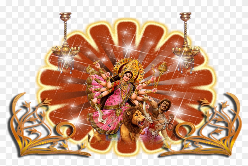 Goddess Durga Maa Free Png Image - Durga Maa Png Clipart #116691