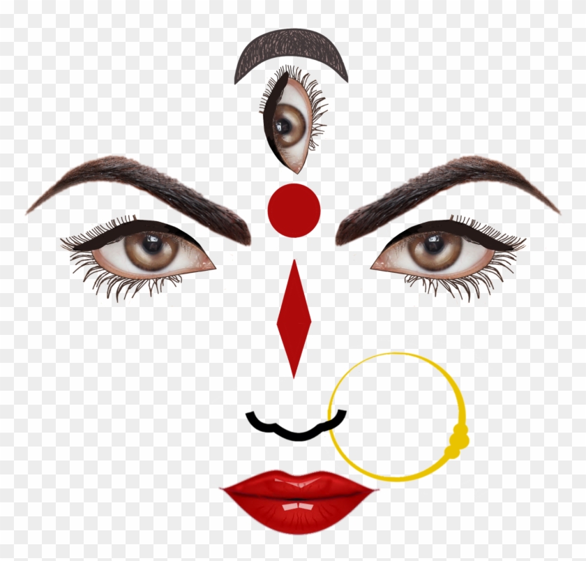 Durga Devi Face Png - Happy Dasara Images Hd Clipart #116736