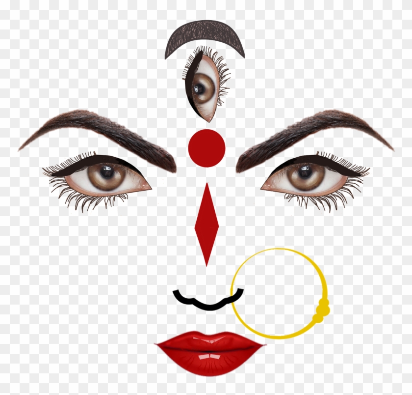 Durga Devi Face Png - Happy Dasara Images Hd Clipart