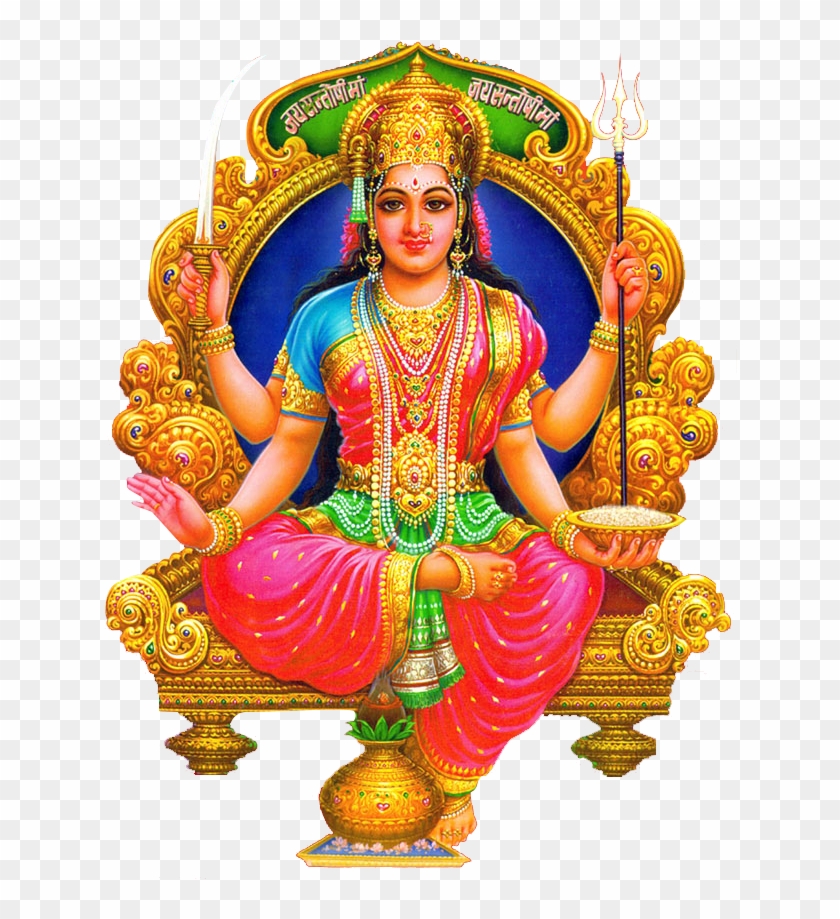 Shree Shree Shakti Parivar - Maa Santoshi Clipart #116812