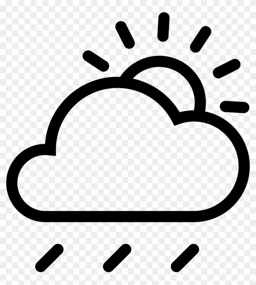 Cloud Sun Rain Svg Png Icon Free Download - Cloud Sun Rain Png Clipart #116858