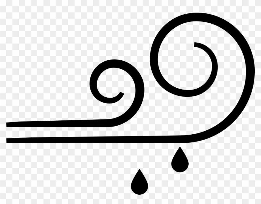 Png File - Rain And Wind Icon Clipart #116952