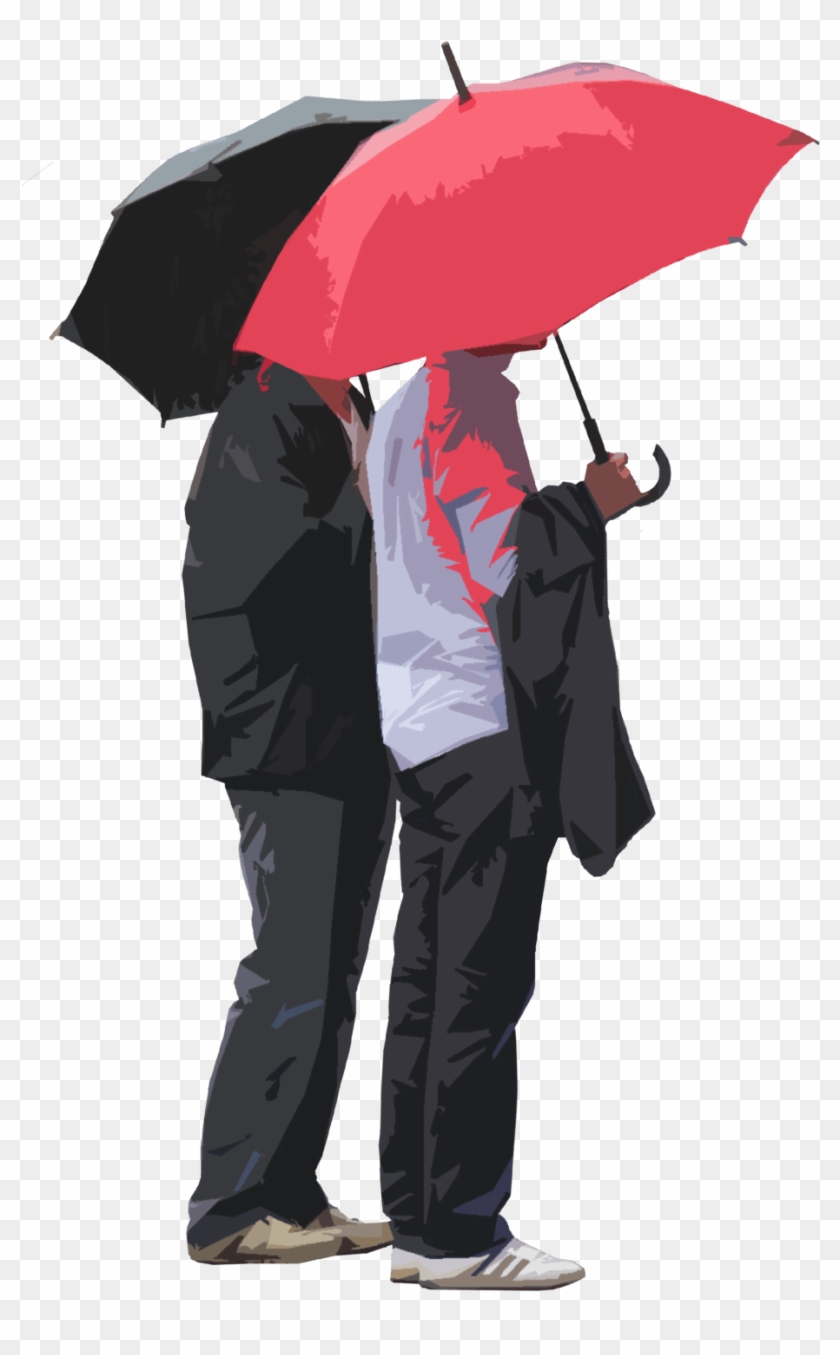 People Cutout, Cut Out People, People Png, Render People, - People With Umbrellas Png Clipart
