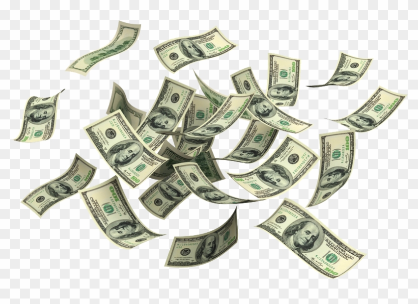 810 X 530 5 - Cash Falling Clipart #117172
