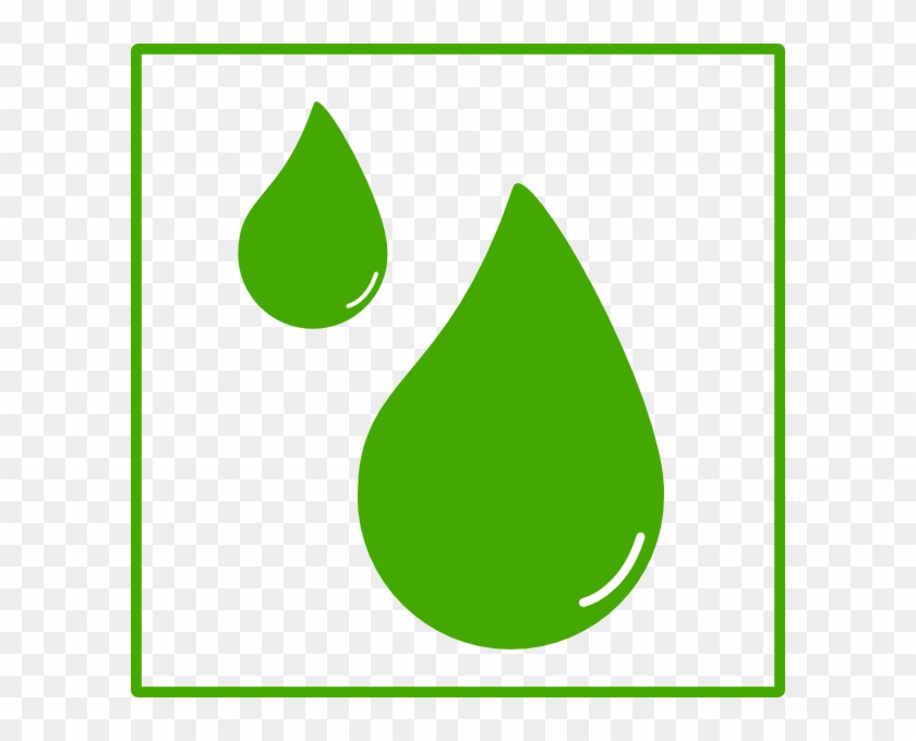 Small - Green Drop Of Water Clipart #117237
