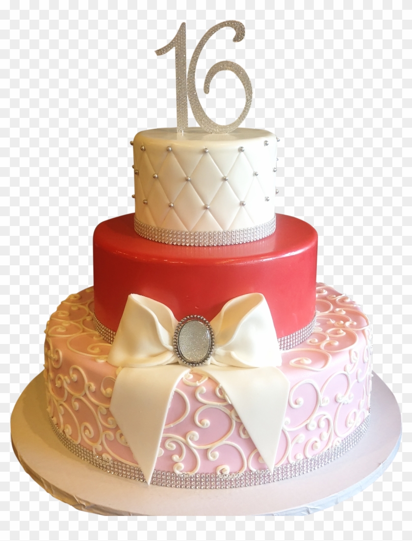 Sweet 16 Birthday Cakes - 16 Birthday Cake Png Clipart #117346