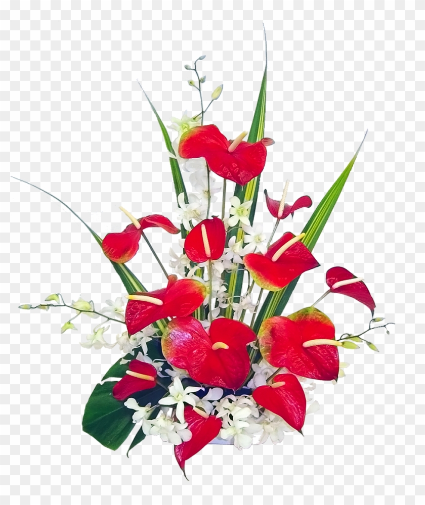 Lava Fountain Hawaii Flower Bouquet - Buon Onomastico Amica Mia Clipart