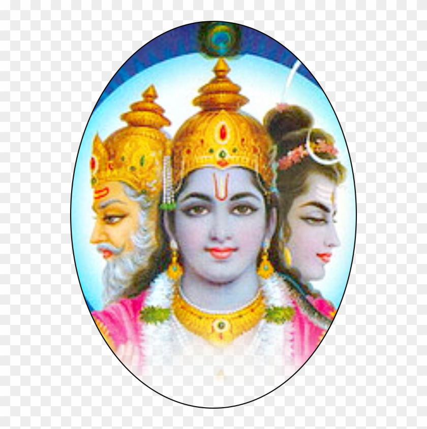 Brahma Vishnu Mahesh Png - Vishnu Clipart