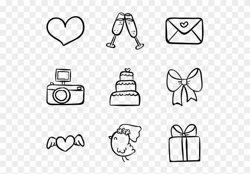 Hand Drawn Wedding - Fitness Icon Transparent Background Clipart