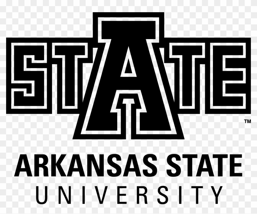 Arkansas State Logo Black And White Clipart