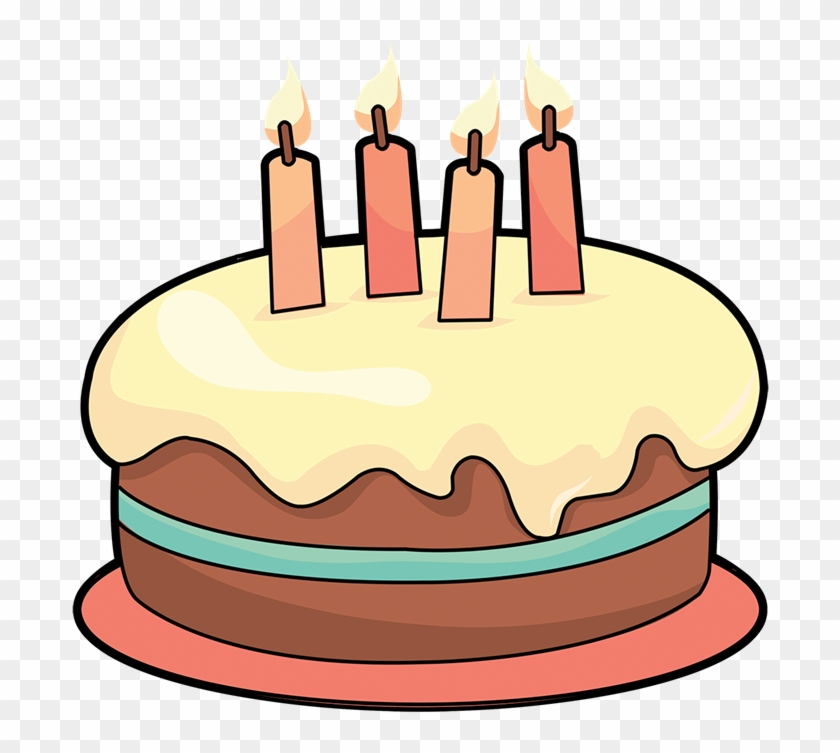 Happy Birthday Cake With Name Edit For Facebook Clip - Cartoon Cake Clip Art - Png Download