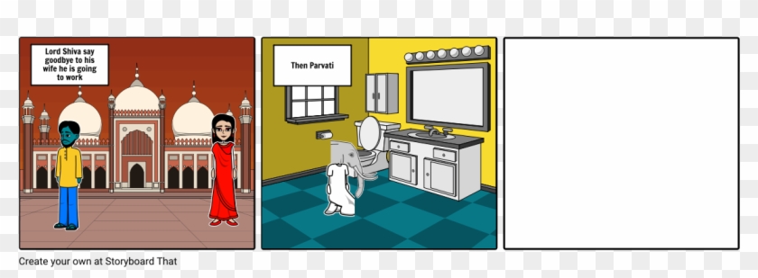 The Story Of Ganaesha - Cartoon Clipart #117878