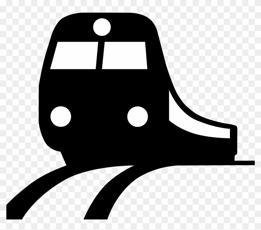 Black Train Icon - Train Vector Icon Png Clipart