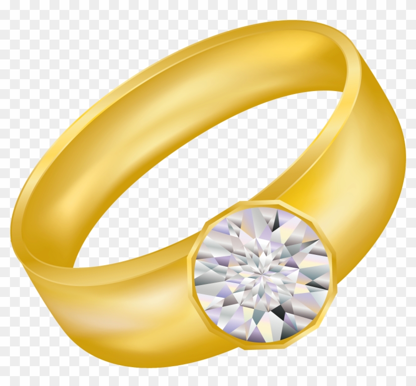 Wedding Ring Clipart Png - Gold Ring Clipart Transparent Png #118124