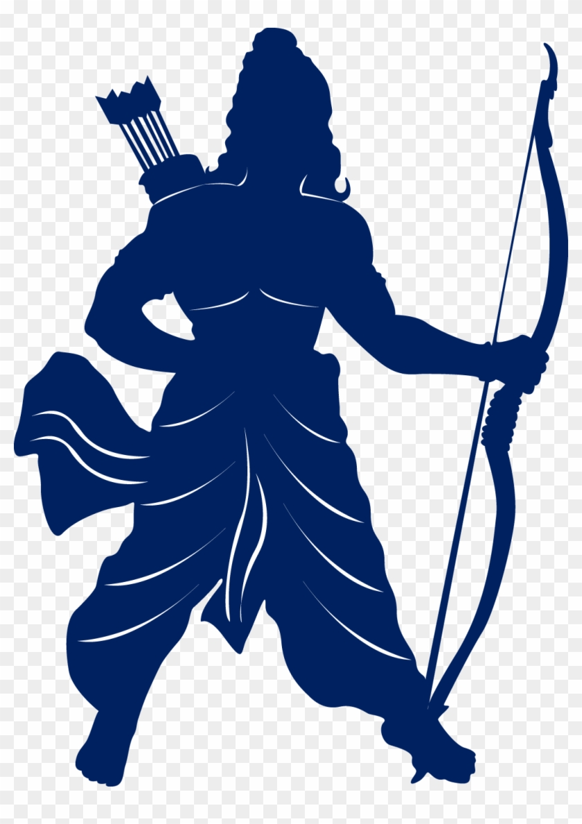 Silhouette At Getdrawings Com - Lord Ram Vector Png Clipart