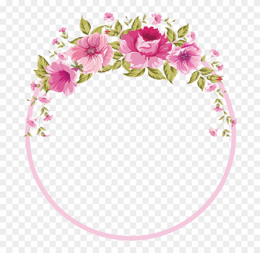 Border Flowers Rose Clip Art - Flower Border Pink Png Transparent Png