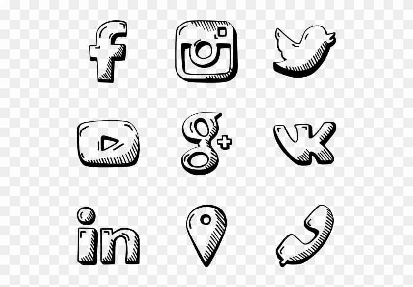 Social Hand Drawn - Friend Icon Transparent Background Clipart #118495