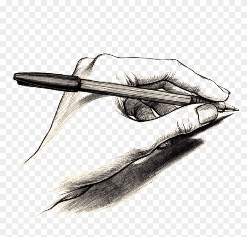 Hand Writing - Writing Hand Png Drawing Clipart #118881