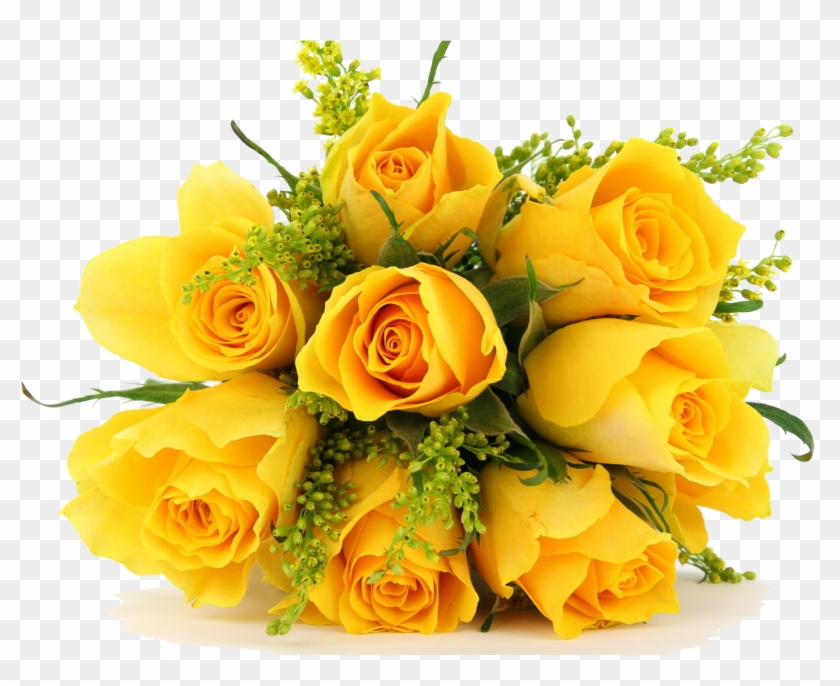 Flower Bouquet Png - Yellow Flowers Bouquet Png Clipart #119004
