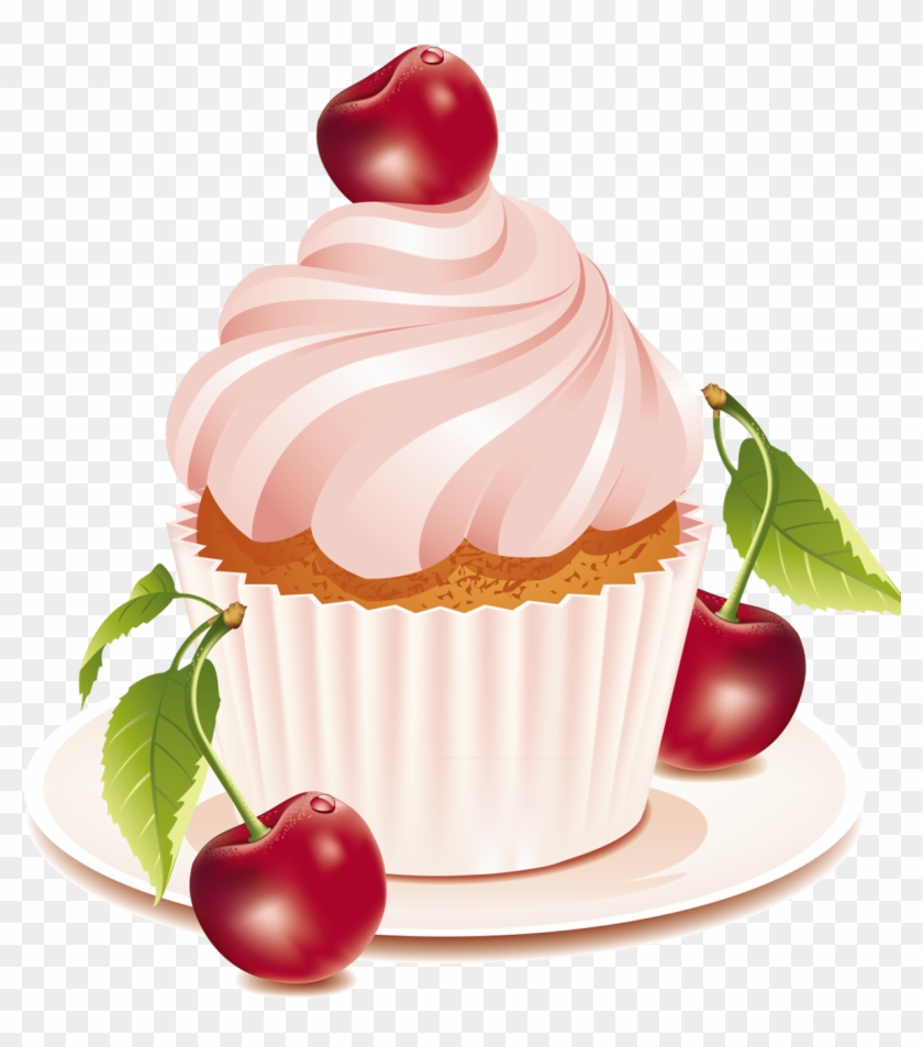 Cherry Cake Clipart - Cake Vector - Png Download #119031