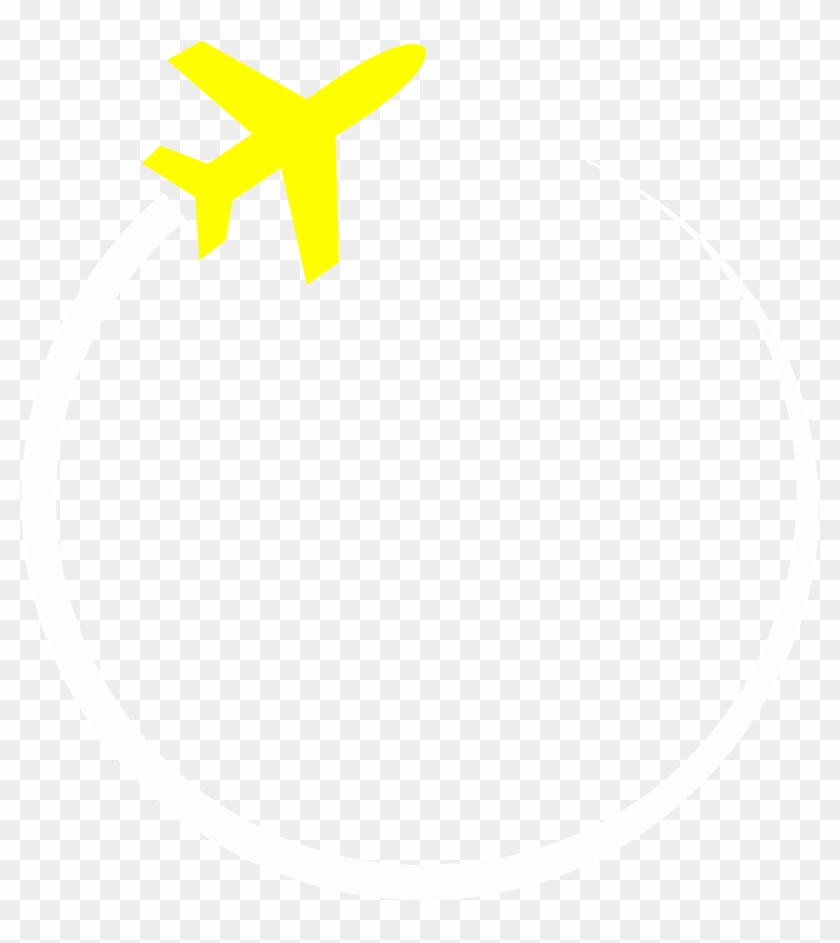 Plane Flight Tracker - Circle Clipart