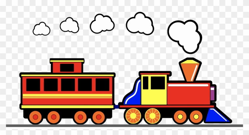 Big Image - Toy Train Clipart - Png Download