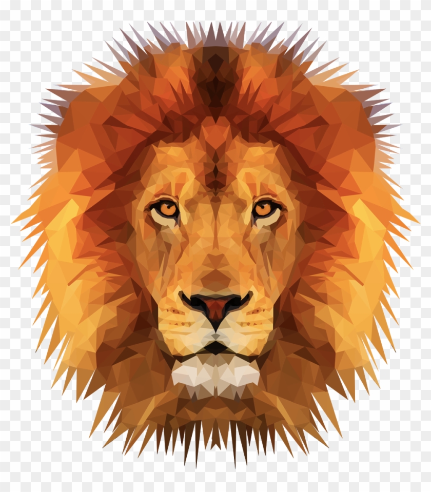 Drawing Polygons Lion Logo - Wildlife Heritage Foundation Clipart #119440