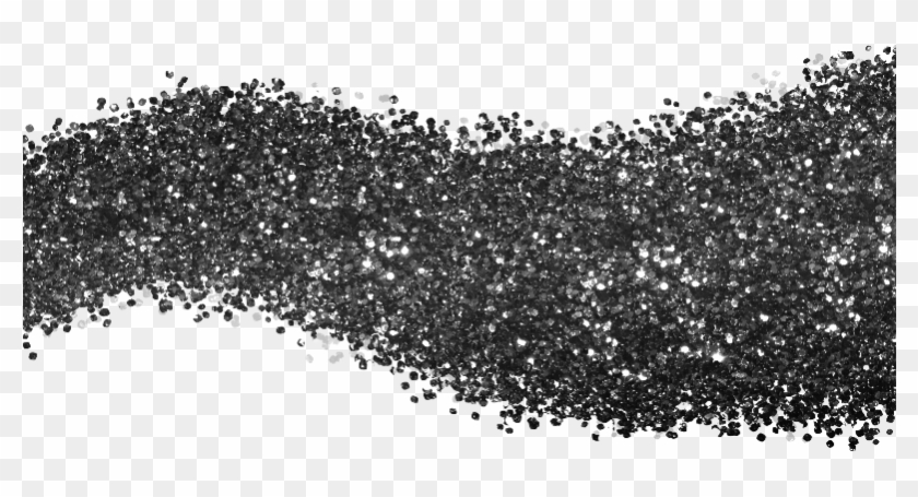 Black Silver Texture Png Free - Black Glitter Transparent Background Clipart