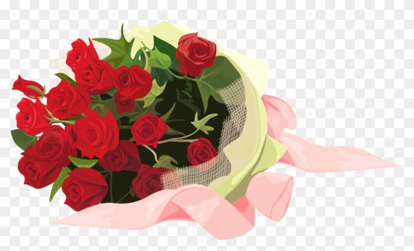 Real Bouquet Png - Bouquet Of Roses Clipart Transparent Png #119511