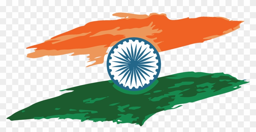 Indian Flag T-shirt - Transparent Indian Flag Png Clipart #119607