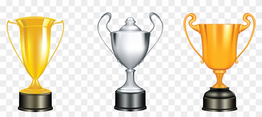 Trophy Transparent - Gold Silver Bronze Trophy Png Clipart